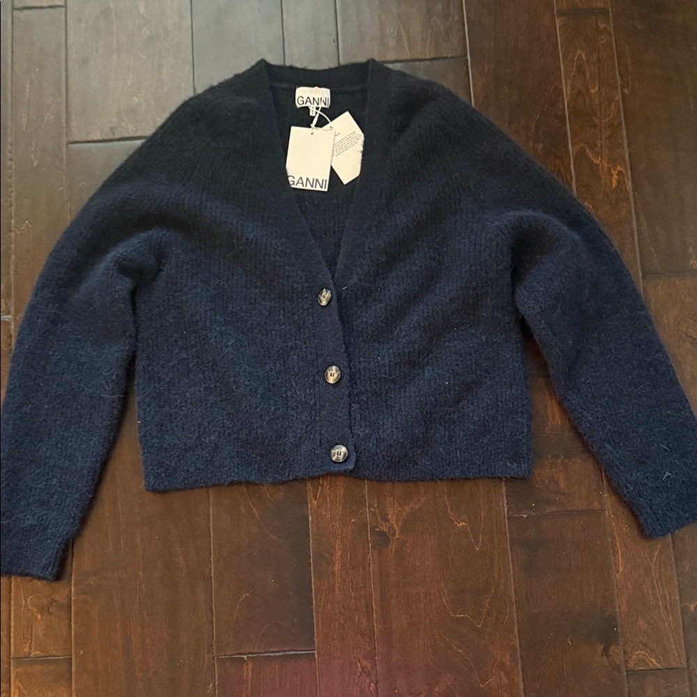 Ganni Black Cardigan